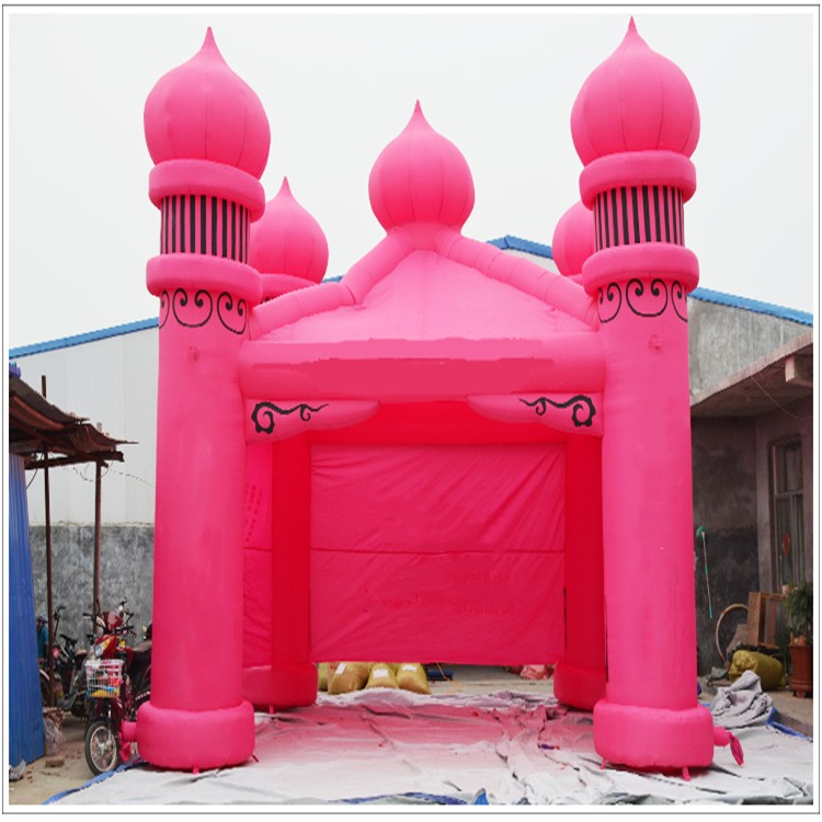 长安粉色帐篷